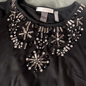 Black fitted maternity dress